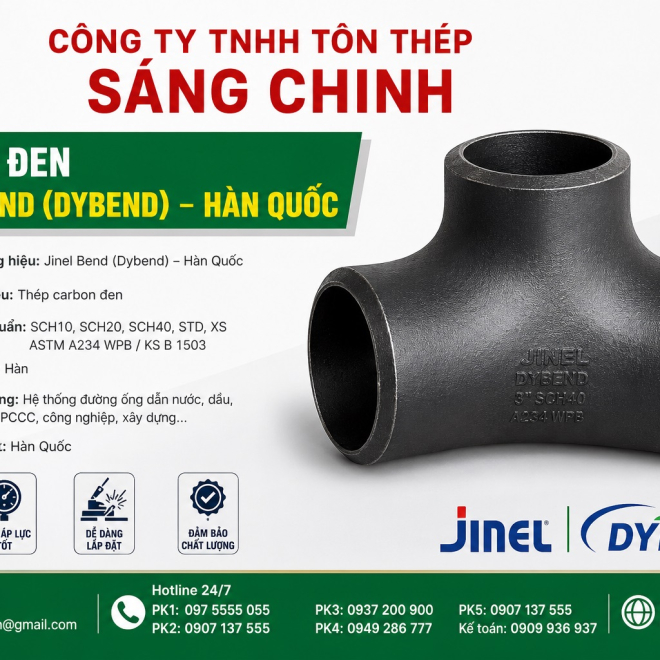 Tê hàn đen Jinel bend (Dybend) – Hàn Quốc