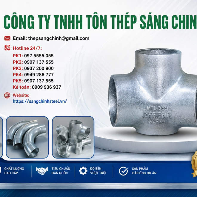 Tê hàn mạ kẽm Jinil bend (Dybend) – Hàn Quốc