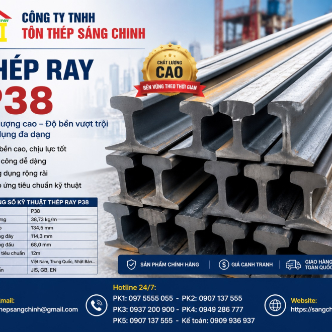 Thép Ray P38