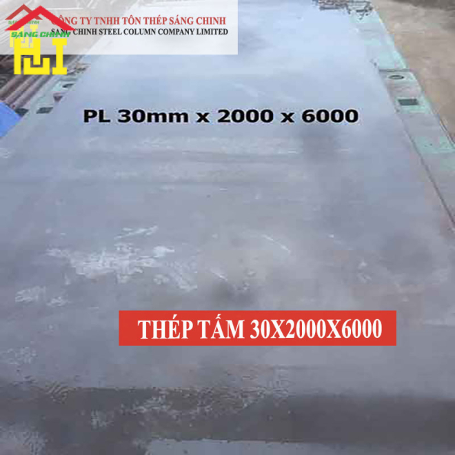 Thép tấm SS400/Q235B/A36 30 x 2000 x 6000