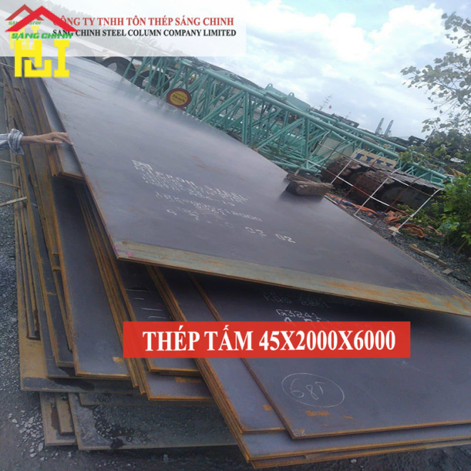 Thép tấm SS400/Q235B/A36 45 x 2000 x 6000