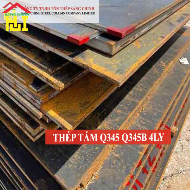 Thép tấm Q345/Q345B 4 ly