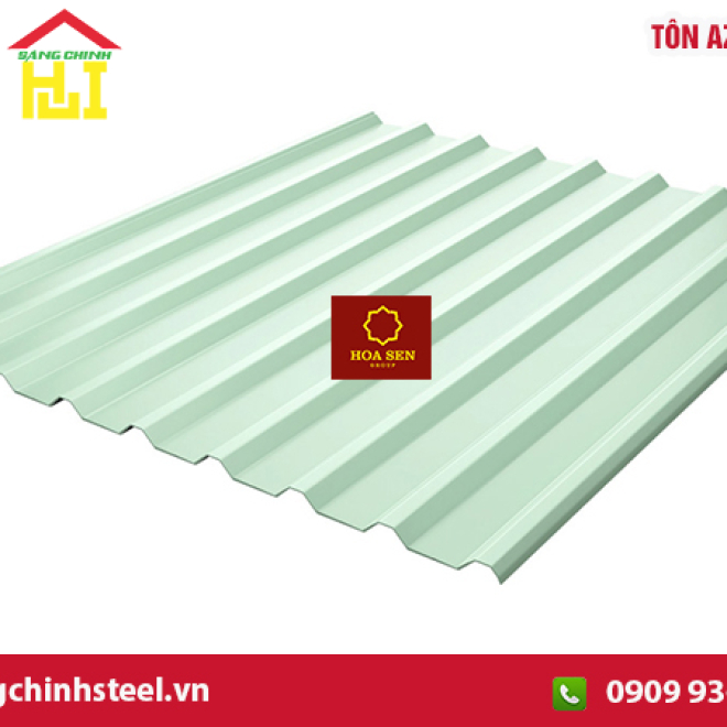 Tôn Hoa Sen màu xanh ngọc