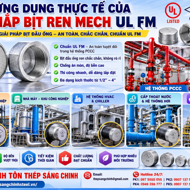 Nắp bịt ren Mech – UL FM