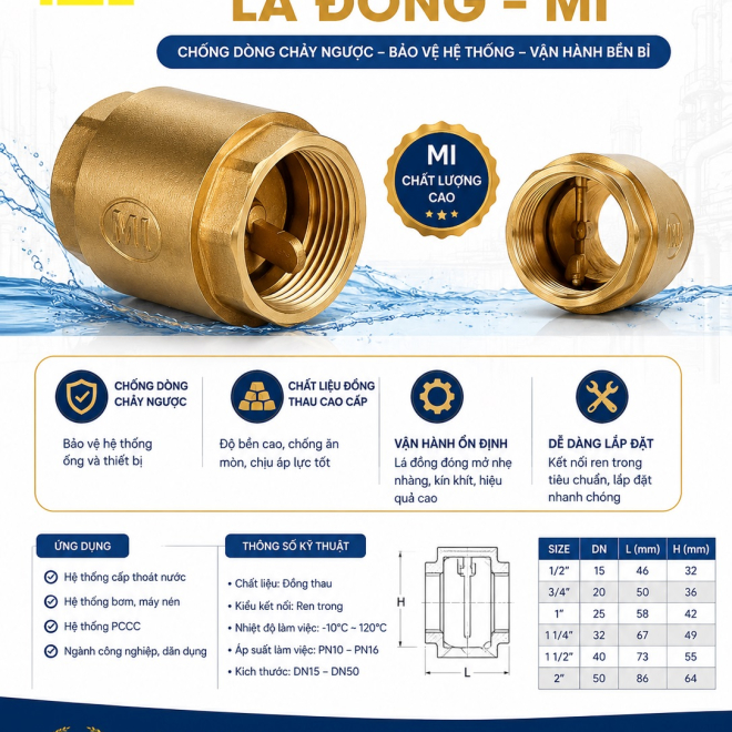 VAN 1 CHIỀU LÁ ĐỒNG – MI