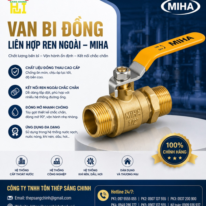 VAN BI ĐỒNG LIÊN HỢP REN NGOÀI – MIHA