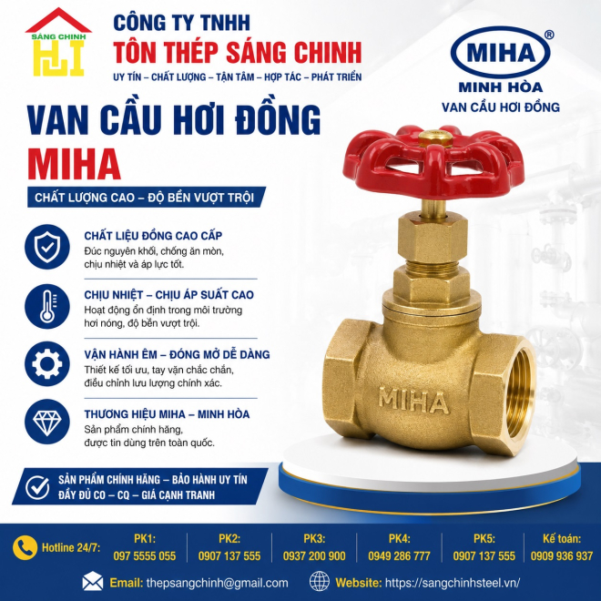 VAN CẦU HƠI ĐỒNG – MIHA