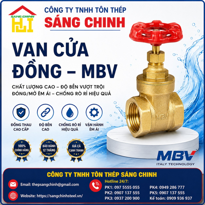 VAN CỬA ĐỒNG – MBV