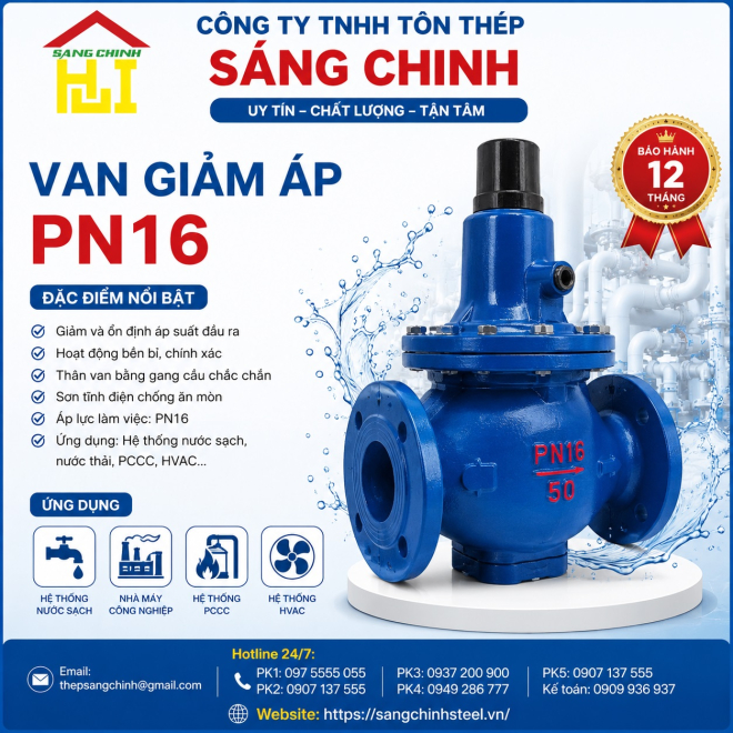 Van giảm áp PN16