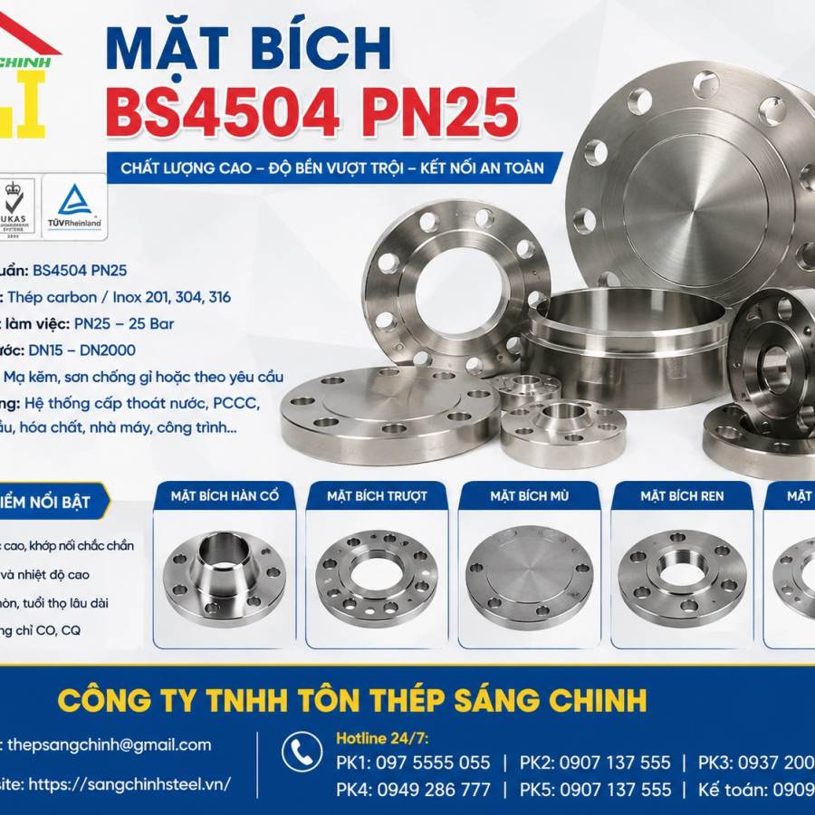 Mặt bích BS4504 PN25