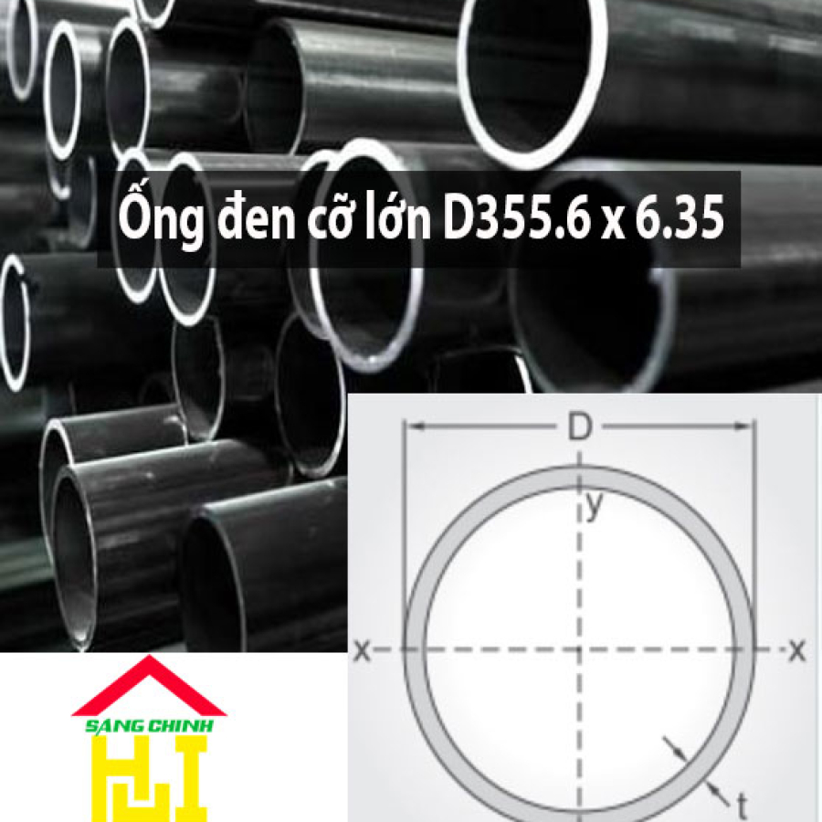 Ống đen cỡ lớn D355.6 x 6.35