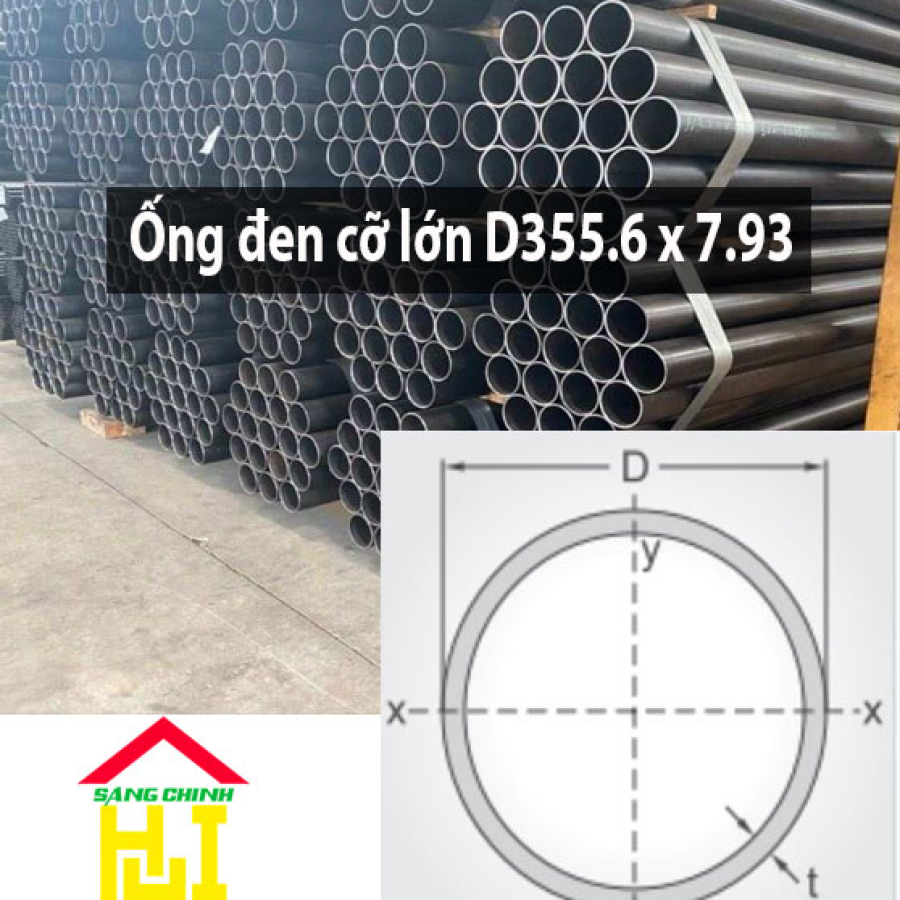 Ống đen cỡ lớn D355.6 x 7.93