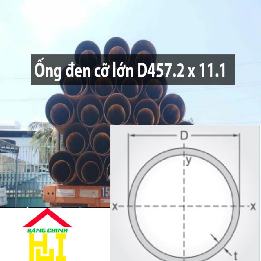 Ống đen cỡ lớn D457.2 x 11.1