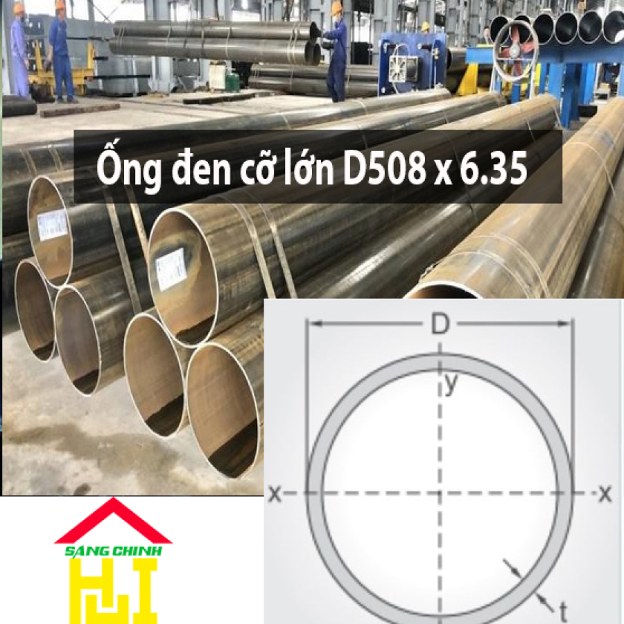 Ống đen cỡ lớn D508 x 6.35