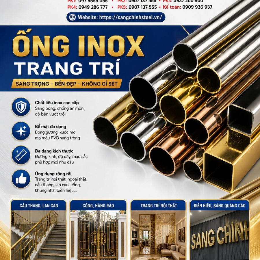 Ống inox trang trí