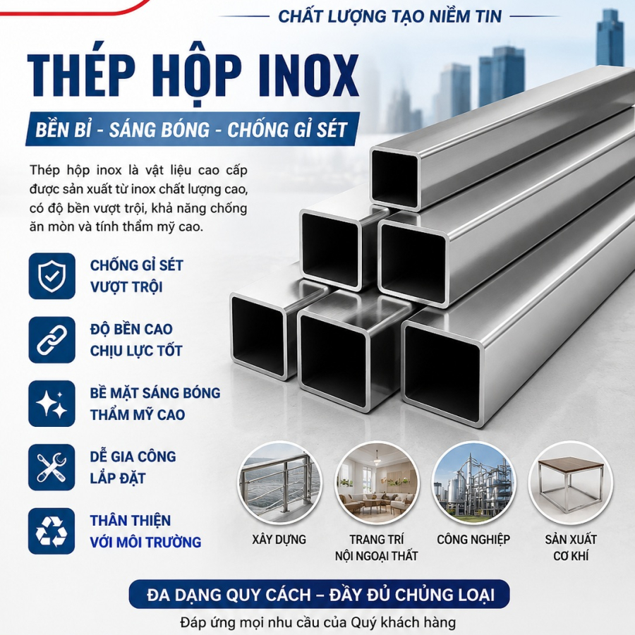 Thép hộp inox