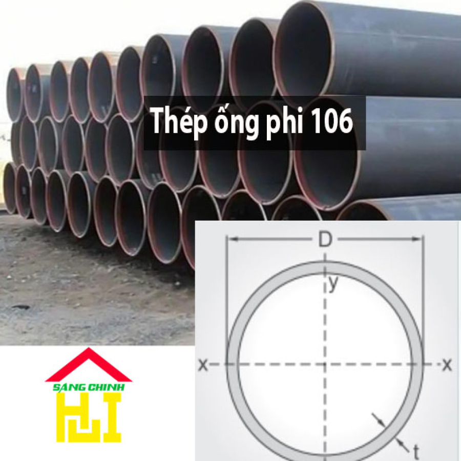 Thép ống phi 106