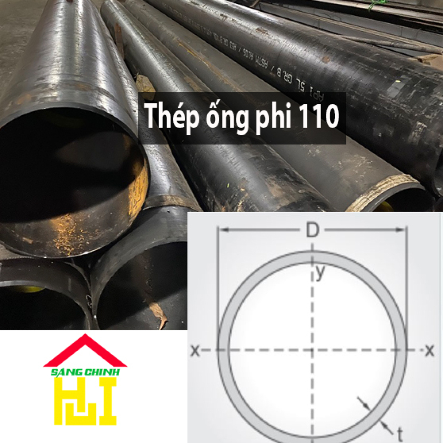 Thép ống phi 110