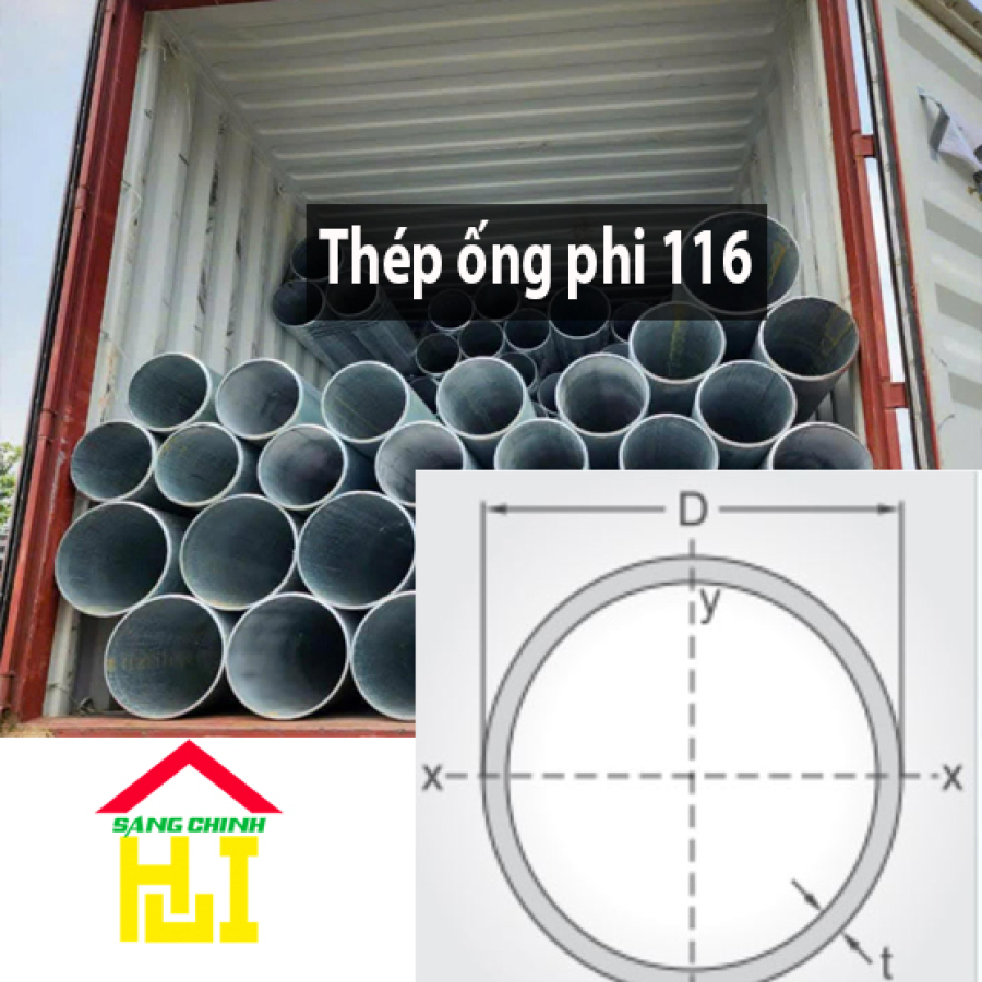 Thép ống phi 116