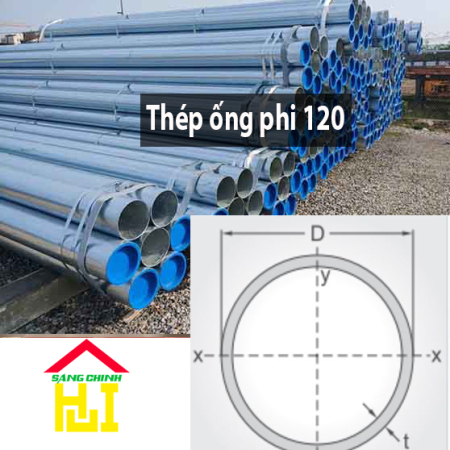 Thép ống phi 120