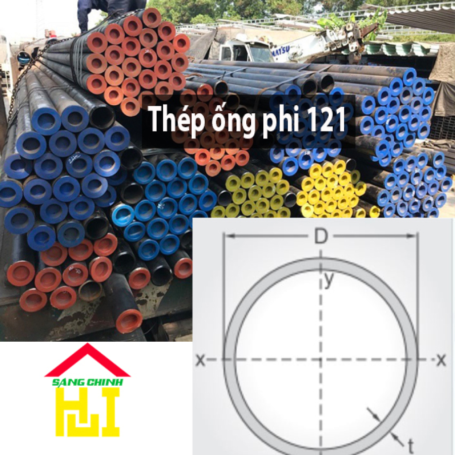 Thép ống phi 121
