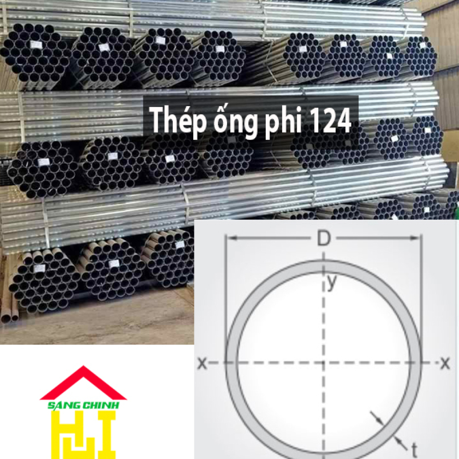 Thép ống phi 124