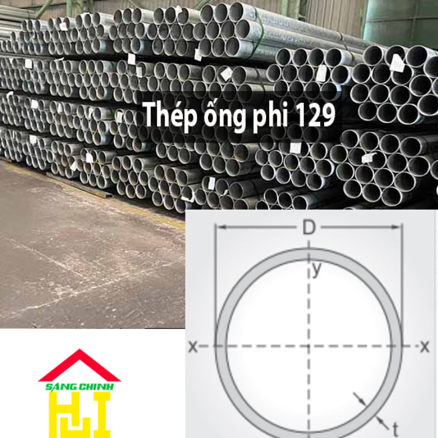 Thép ống phi 129