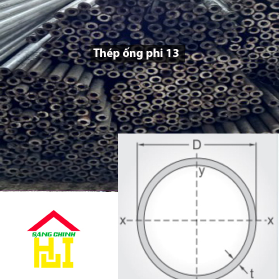 Thép ống phi 13