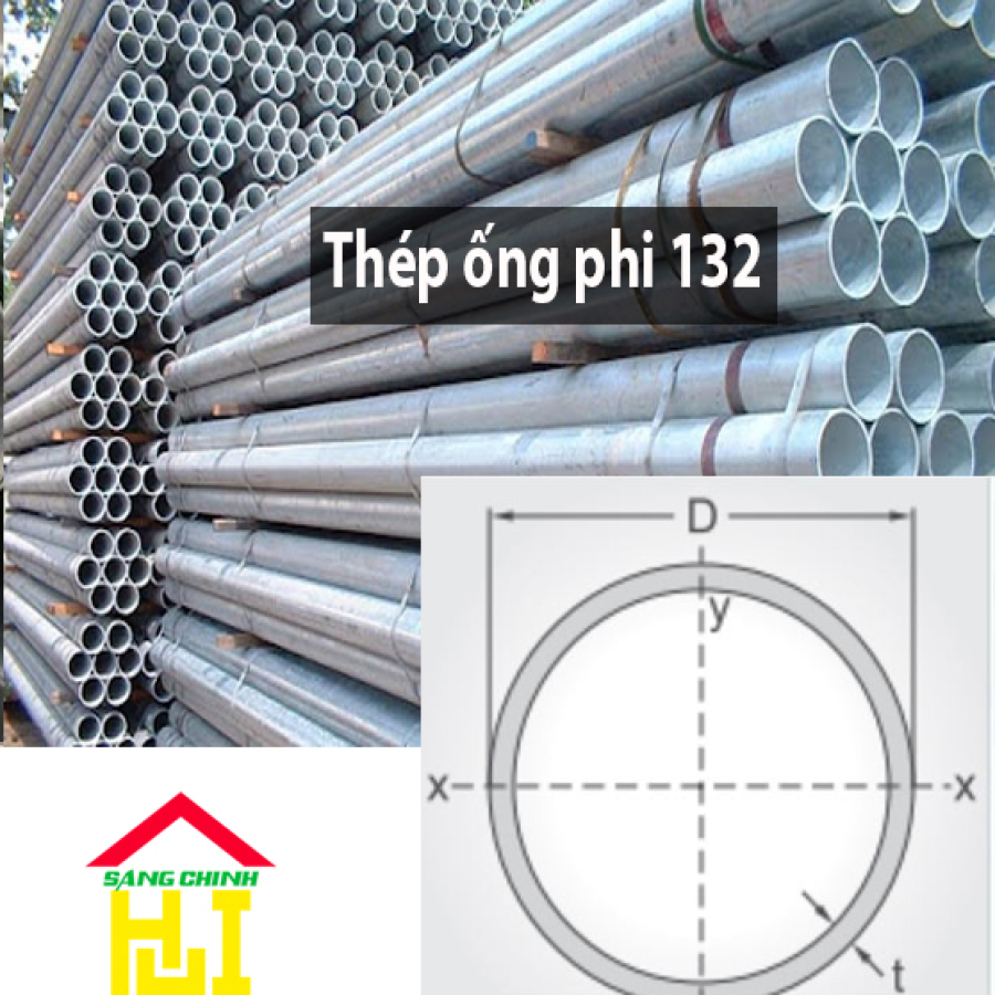 Thép ống phi 132