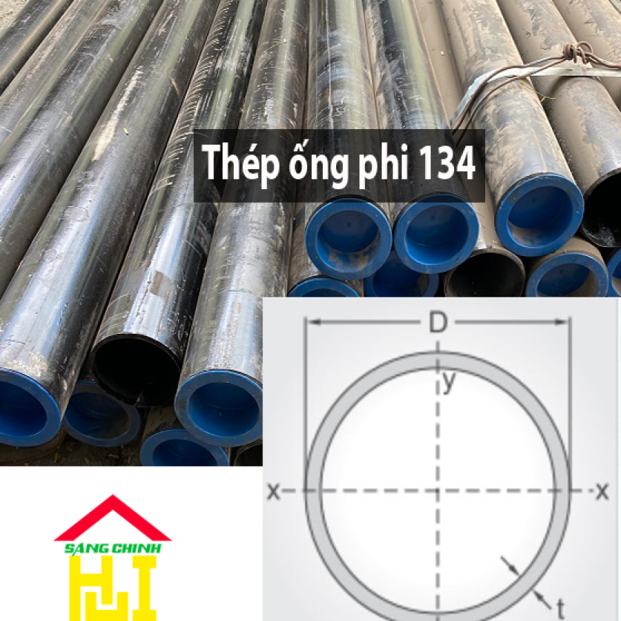 Thép ống phi 134