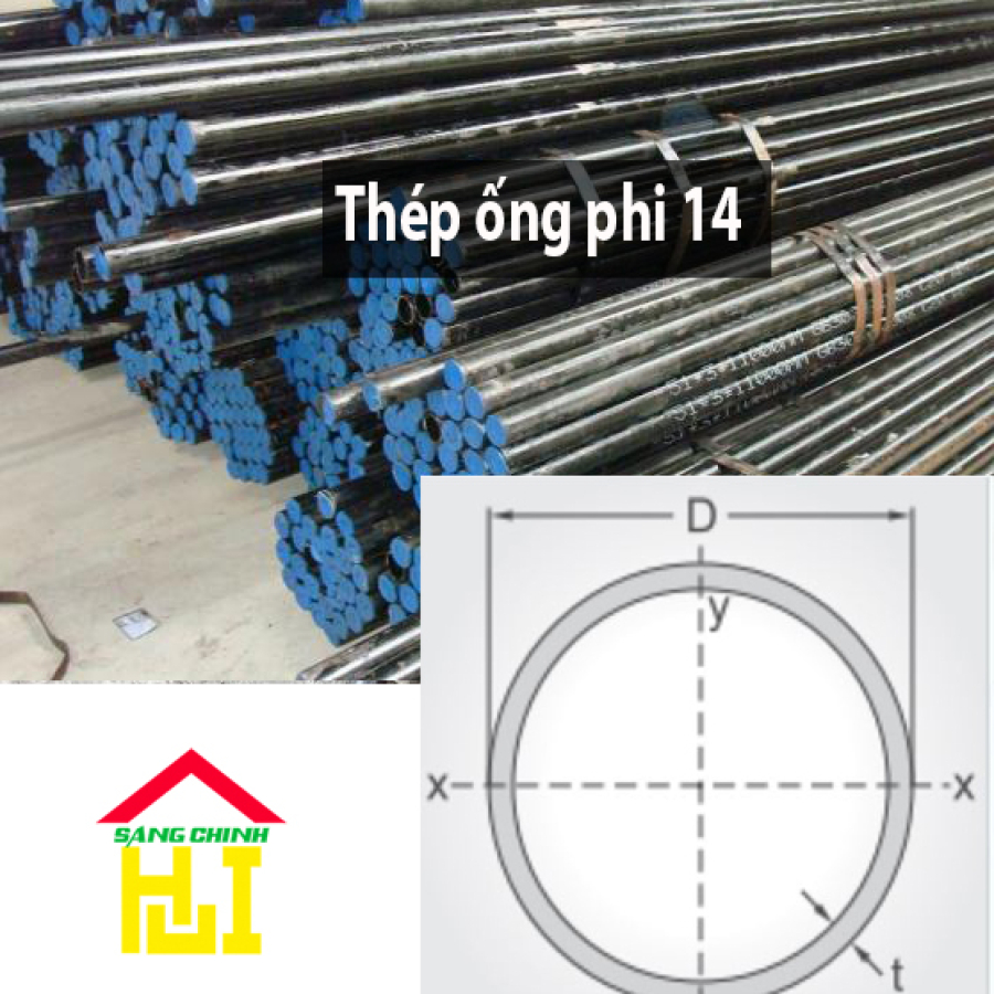 Thép ống phi 14