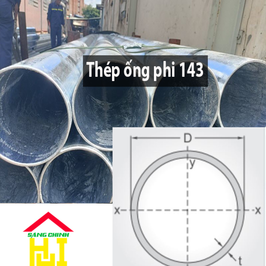 Thép ống phi 143