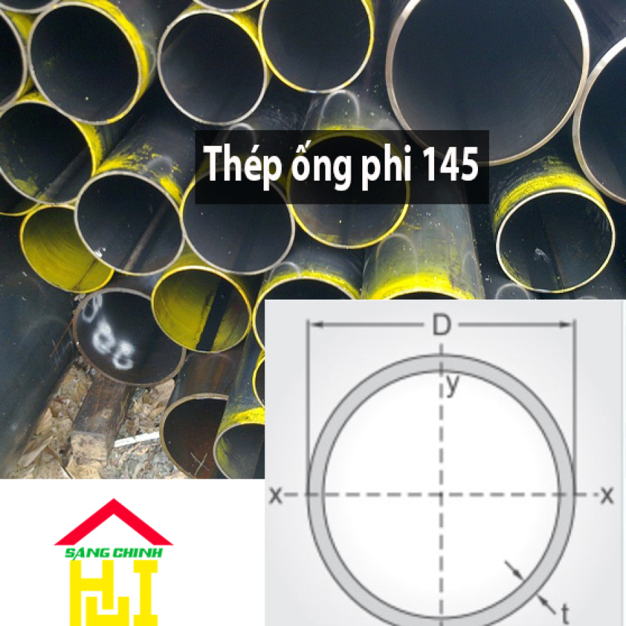 Thép ống phi 145