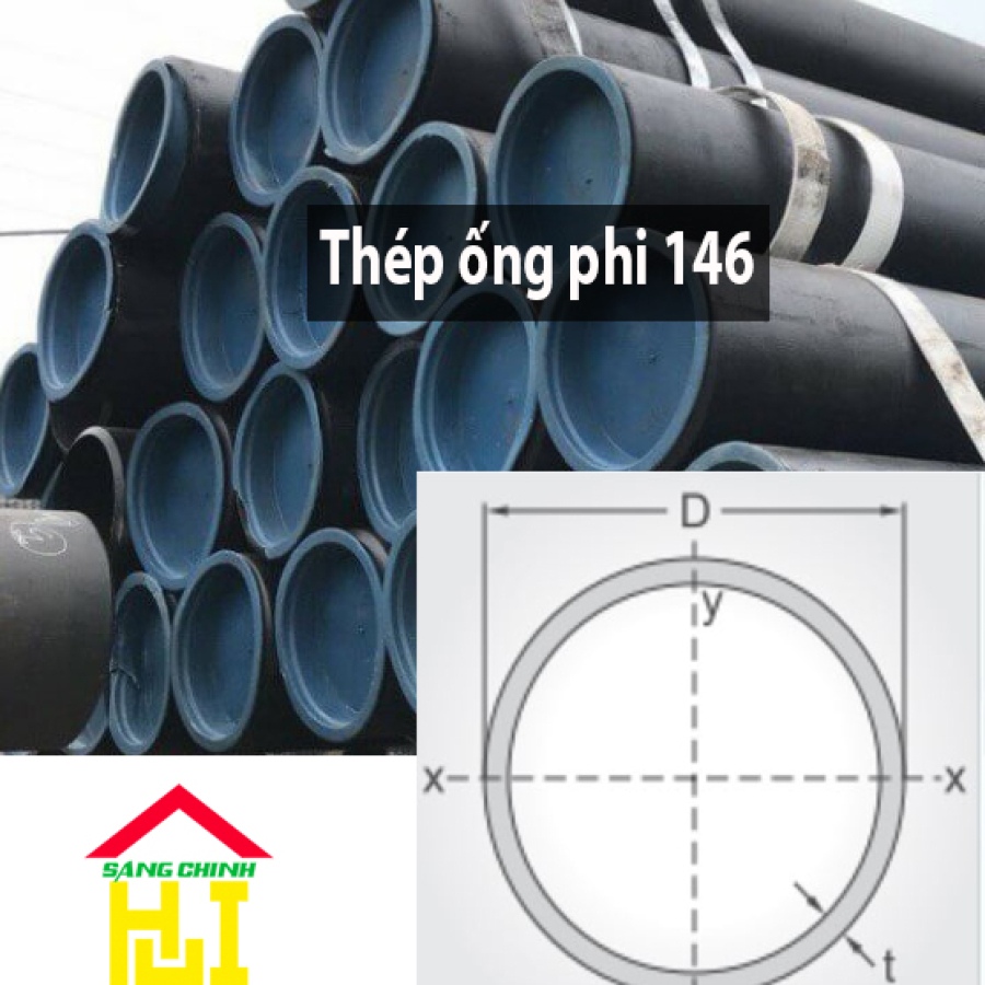 Thép ống phi 146