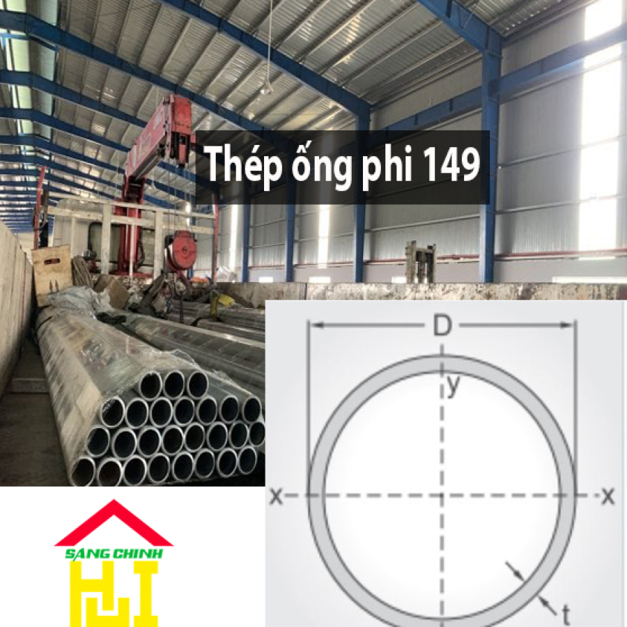 Thép ống phi 149