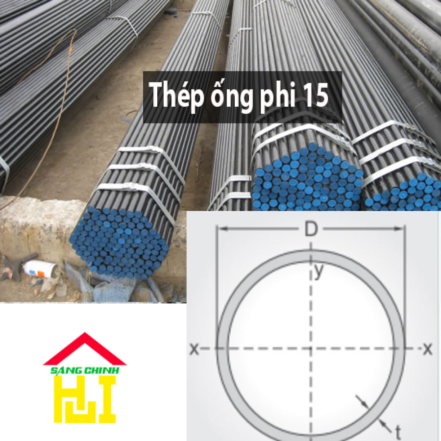 Thép ống phi 15