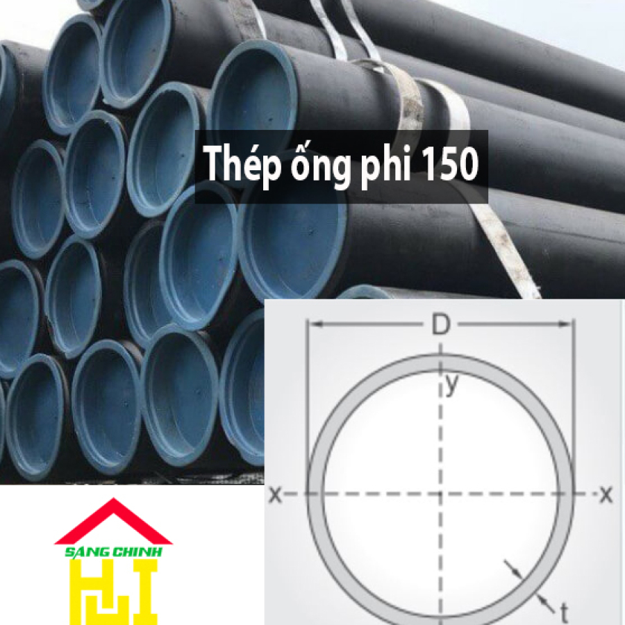 Thép ống phi 150