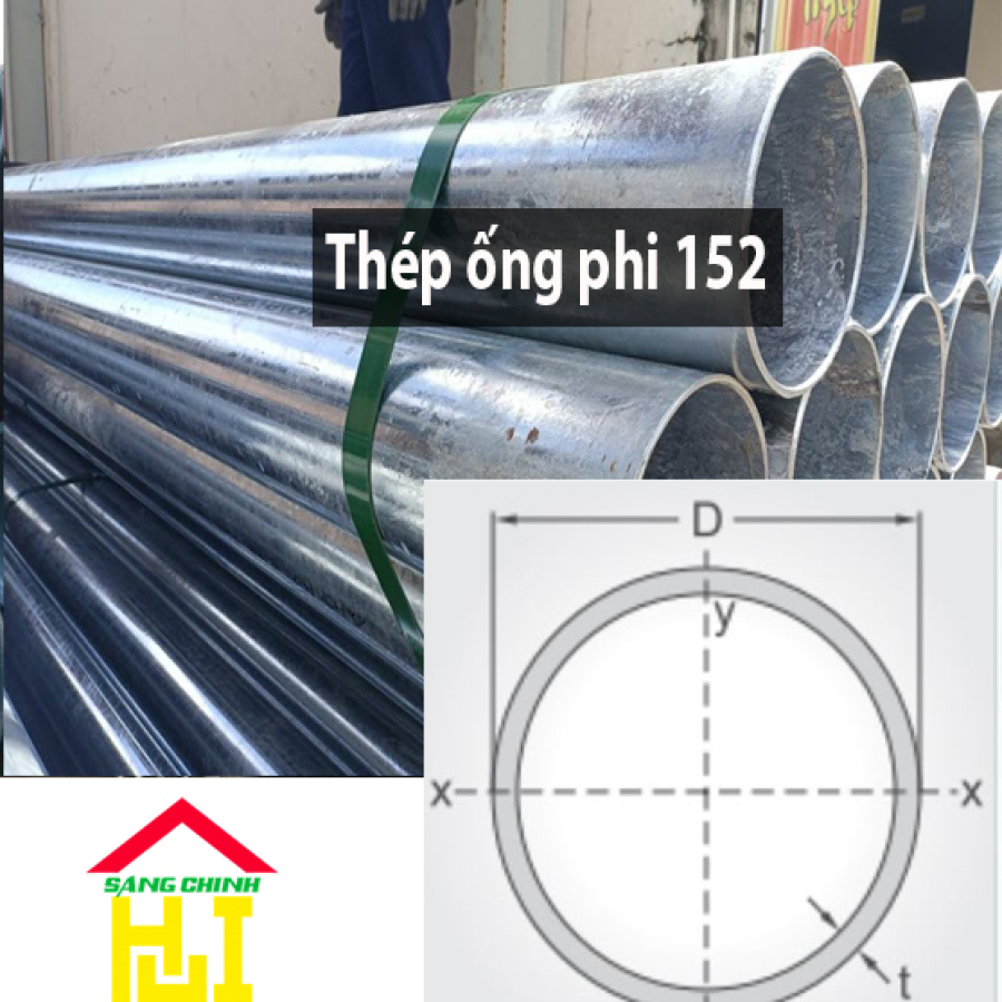 Thép ống phi 152