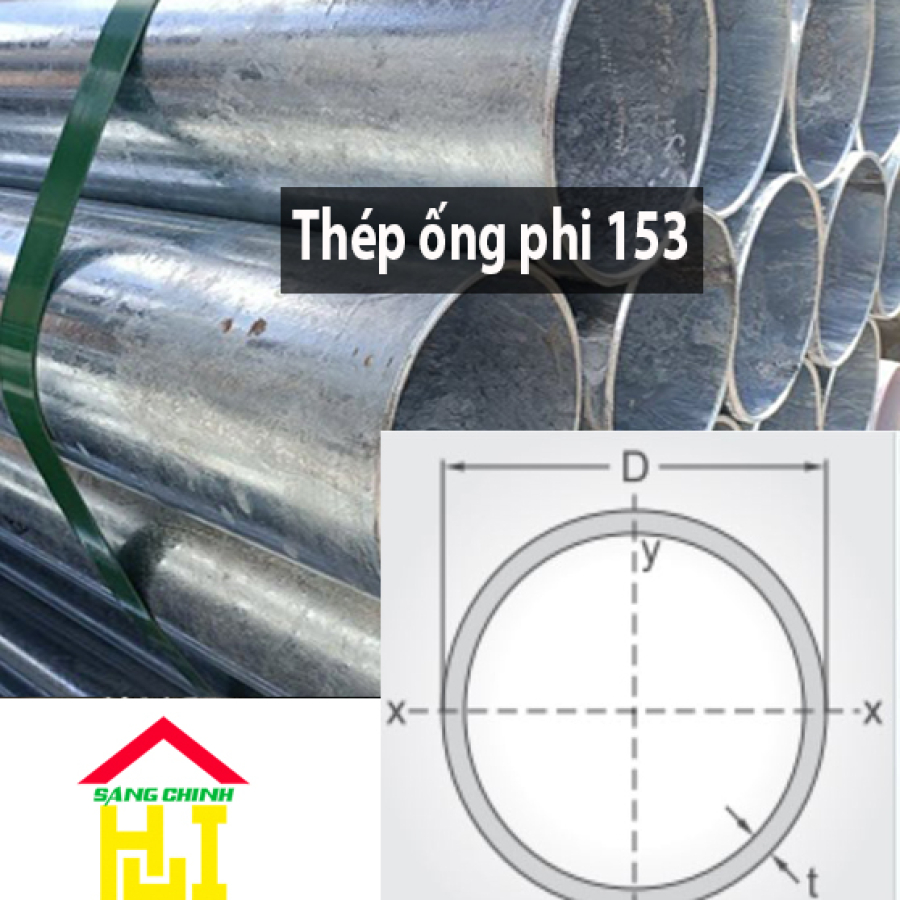 Thép ống phi 153
