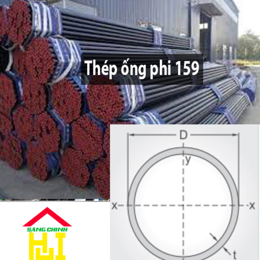 Thép ống phi 159