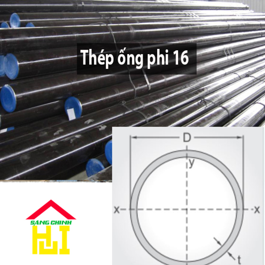 Thép ống phi 16