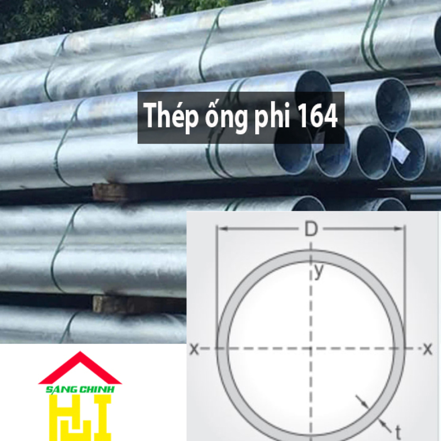 Thép ống phi 164