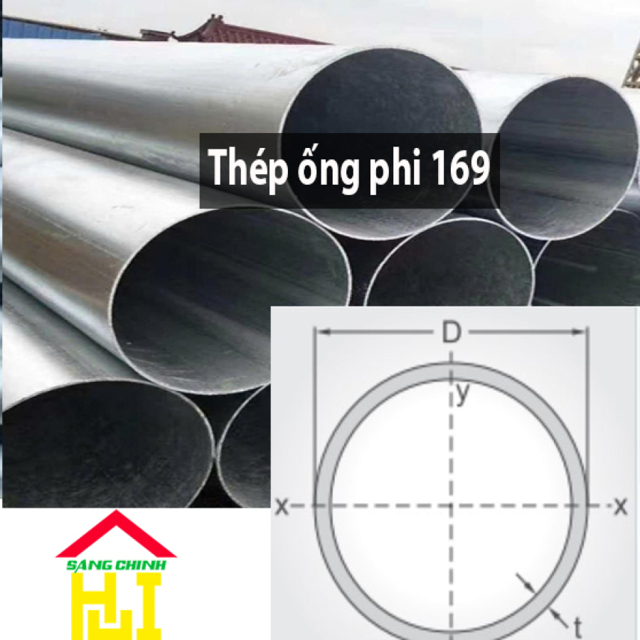 Thép ống phi 169