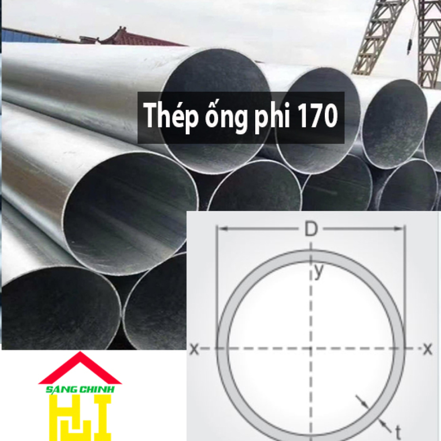 Thép ống phi 170
