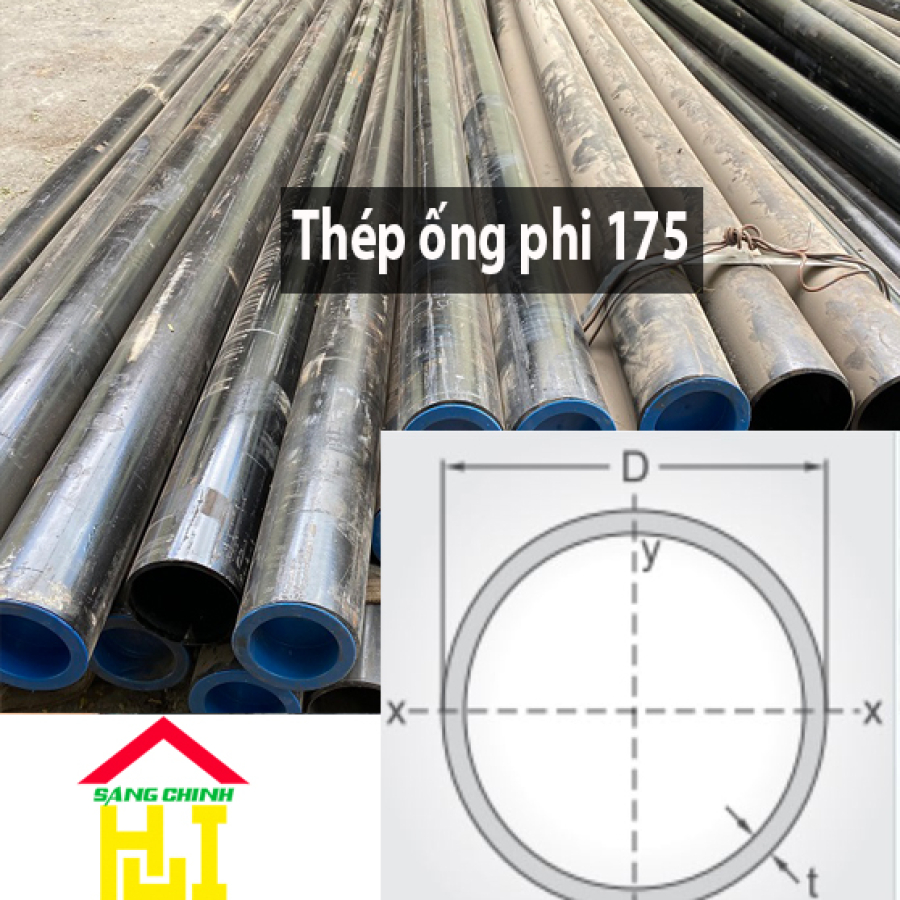 Thép ống phi 175