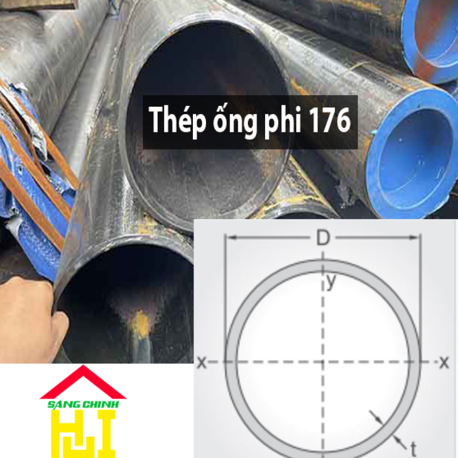 Thép ống phi 176