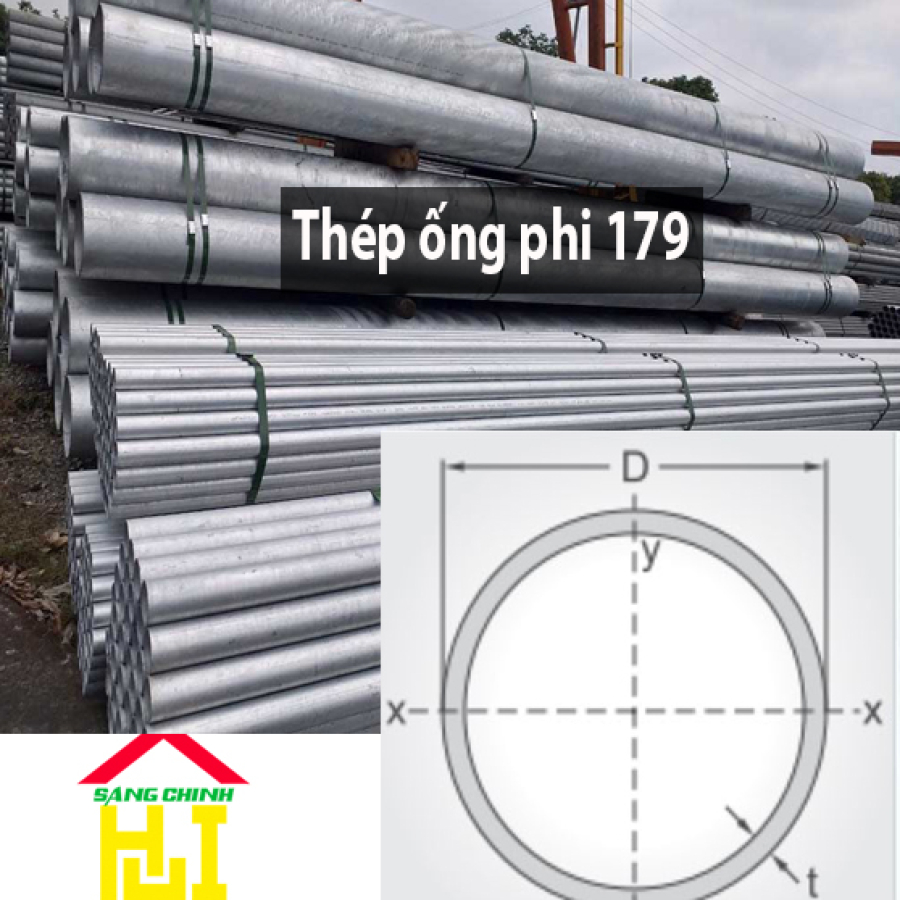 Thép ống phi 179