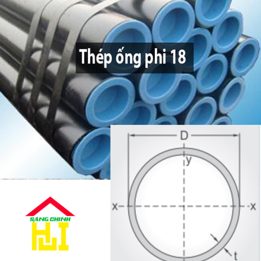Thép ống phi 18