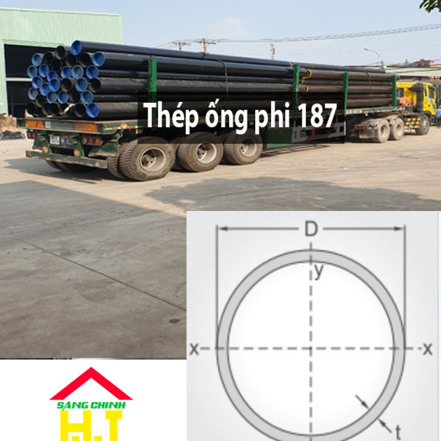 Thép ống phi 187