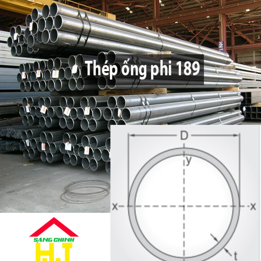Thép ống phi 189